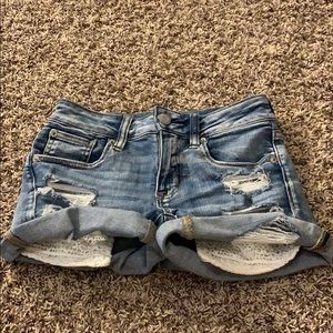 american eagle jean shorts
